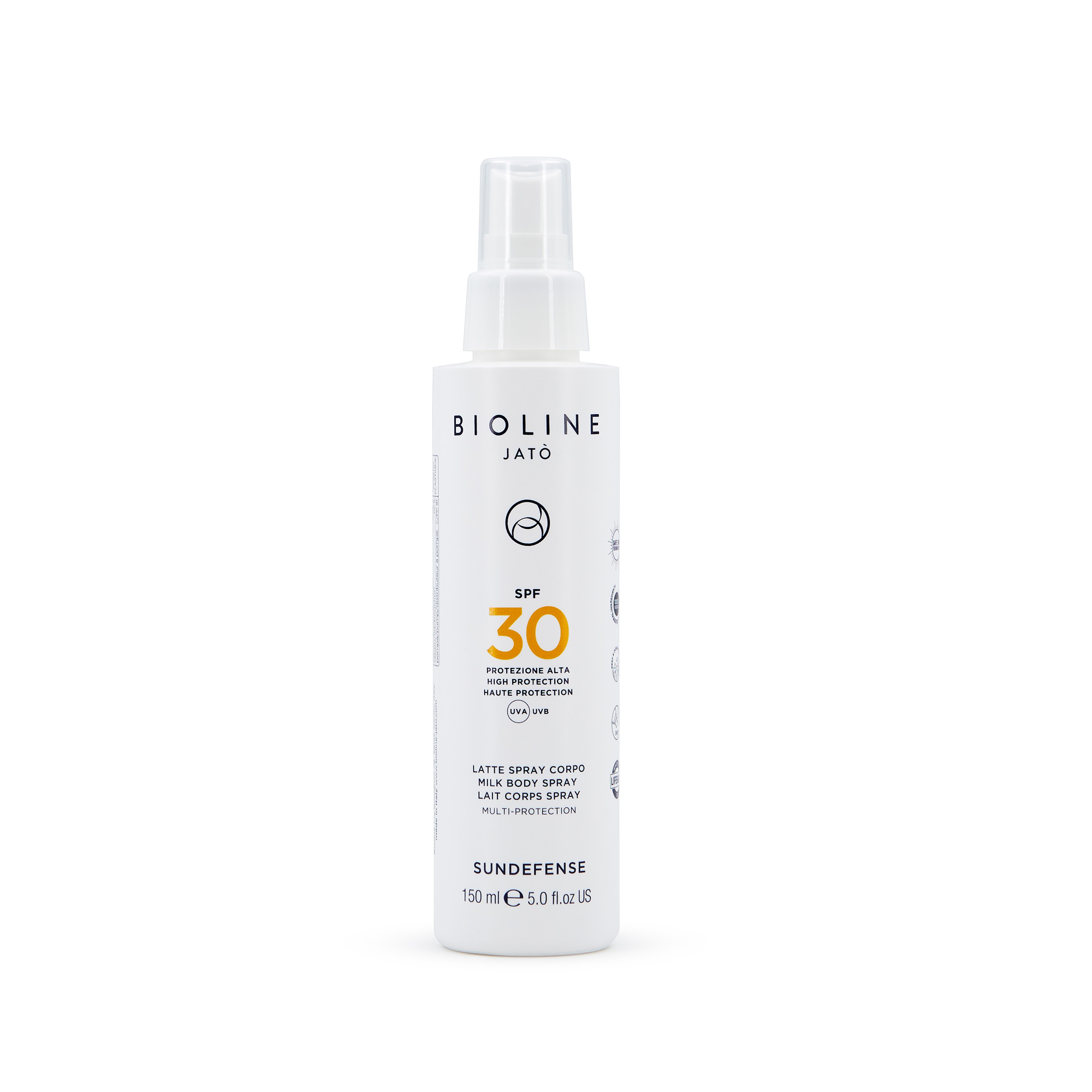 SUNDEFENSE - SPF 30 Protezione alta latte spray corpo multi protection
